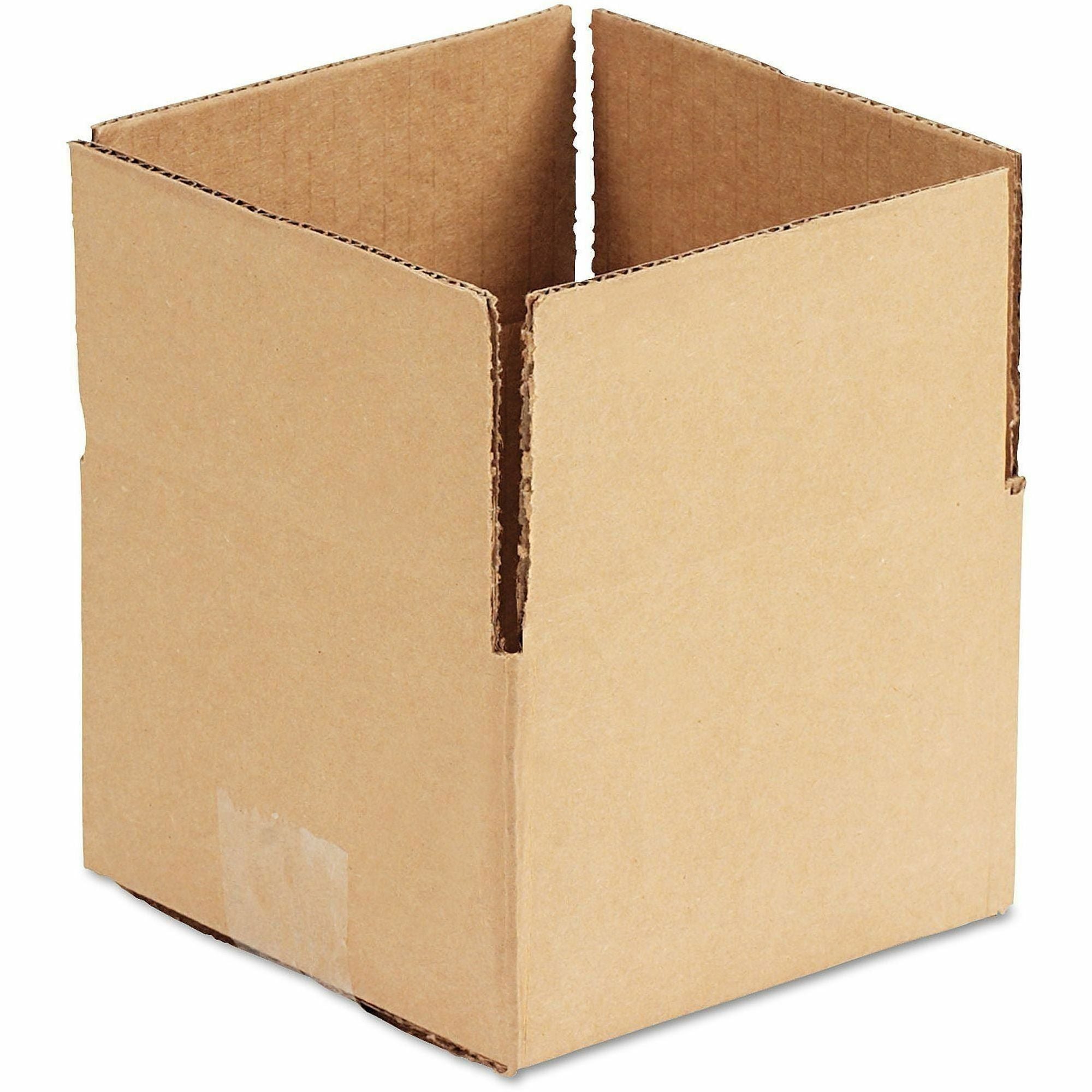 Universal Shipping Case, Corrugated Kraft, Brown, 6" x 6" x 4", Flap Closure, 25/Bundle