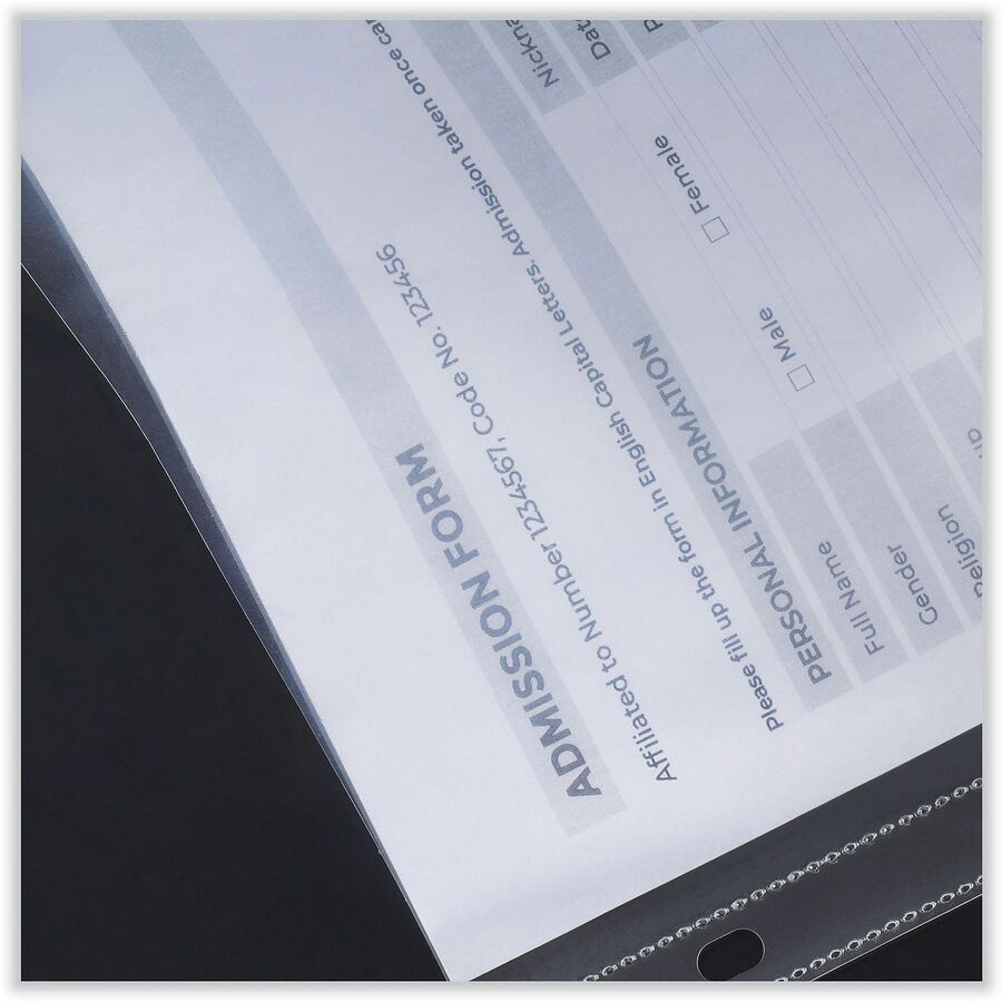 Universal Sheet Protector, Letter Size, 70-Sheet Capacity, 3-Hole Punched, Top Loading, Clear Polypropylene, 25 Pack
