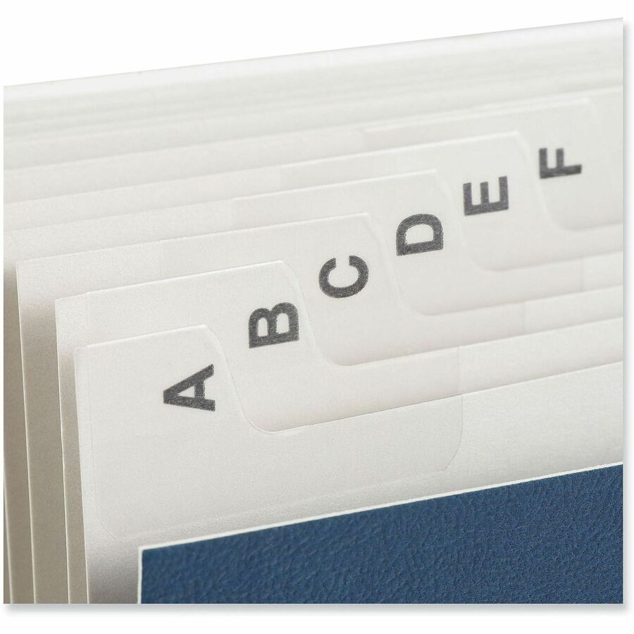 Universal Expanding File, Letter Size, 8.5" x 11", 3/4" Expansion, 20 Dividers, Blue Cover, 1 Each