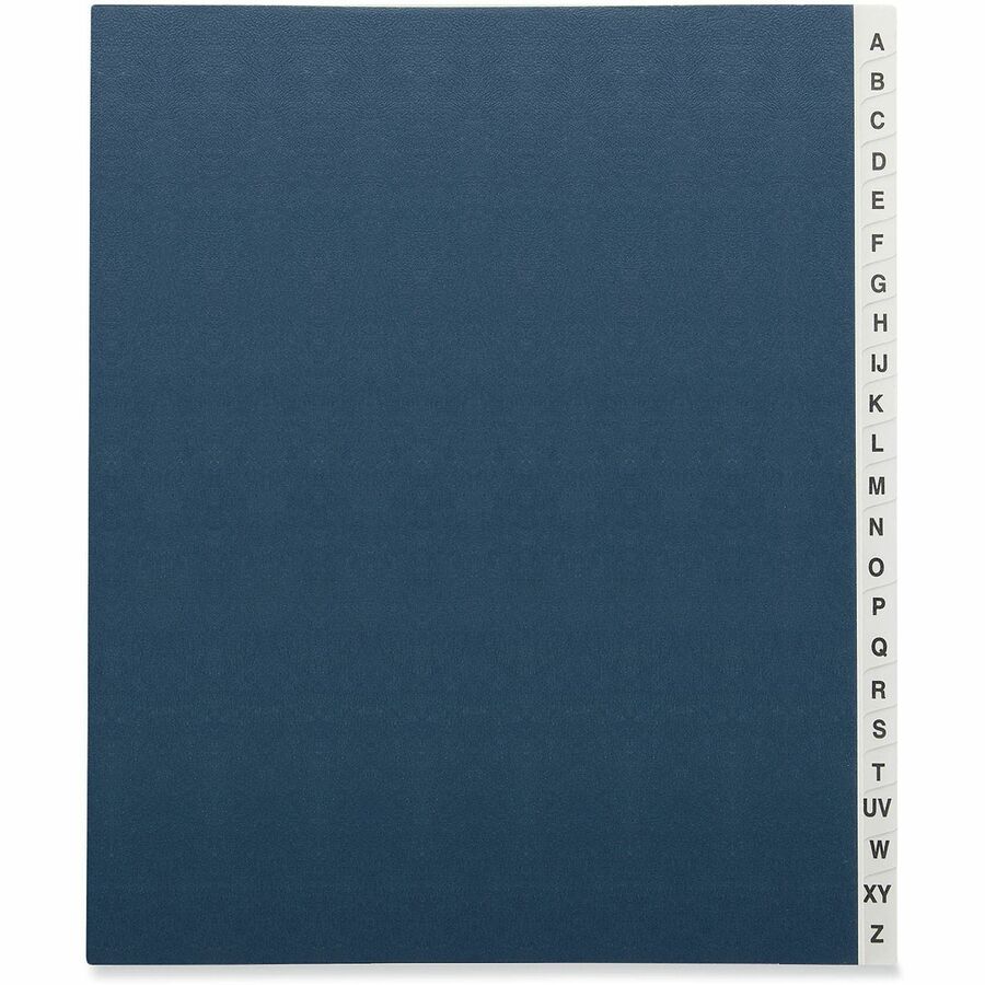 Universal Expanding File, Letter Size, 8.5" x 11", 3/4" Expansion, 20 Dividers, Blue Cover, 1 Each