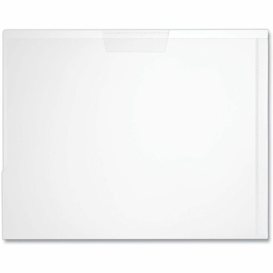Universal Letter Project File, 8.5" x 11", Clear, Plastic Polypropylene, Unpunched, 5 Pack