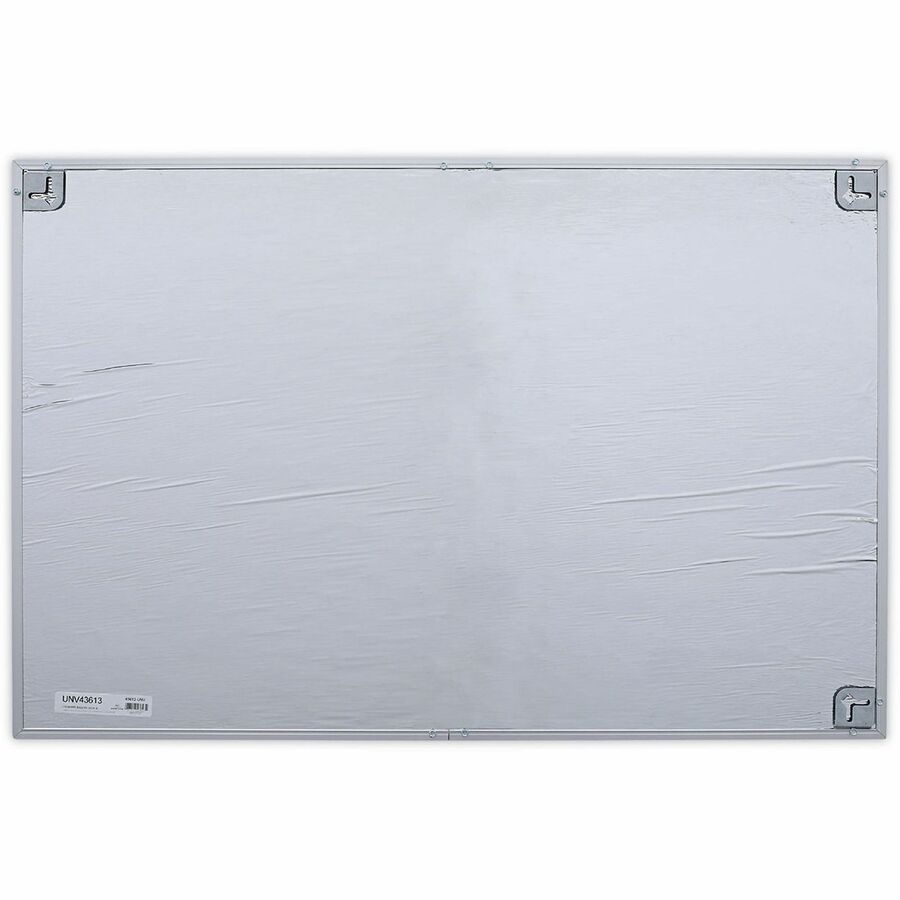 Universal Bulletin Board, 24" x 36" x 1.20", Tan Natural Cork Surface, Self-healing, Durable, Satin Aluminum Frame, 1 Each