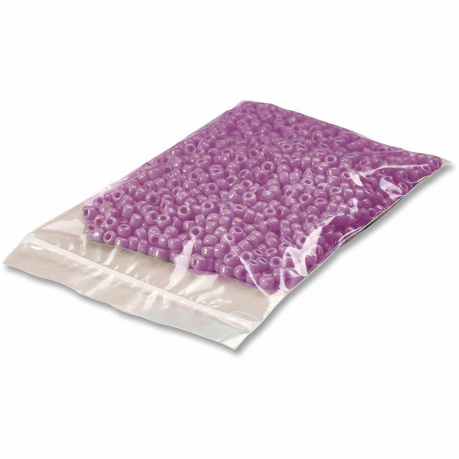 3" Width x 2 mil (51 Micron) Thickness - Zipper Closure - Clear - Polyethylene - Small Parts, General Purpose, Sample, Jewelry - 1000 / Carton