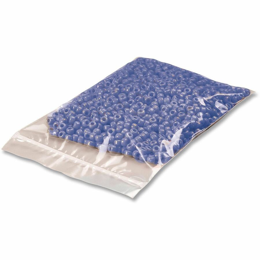 3" Width x 2 mil (51 Micron) Thickness - Zipper Closure - Clear - Polyethylene - Small Parts, General Purpose, Sample, Jewelry - 1000 / Carton
