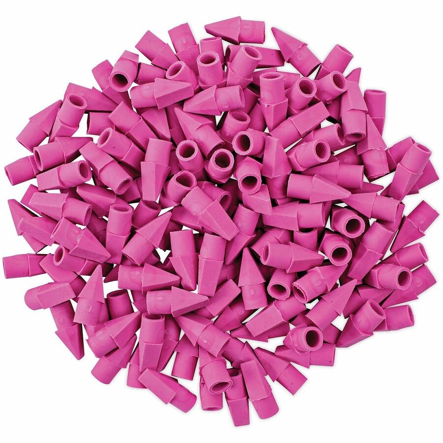 Pink - Wedge - Elastomer - 150 / Pack - Soft, Latex-free, Non-tearing, Non-smudge, Ghost Resistant