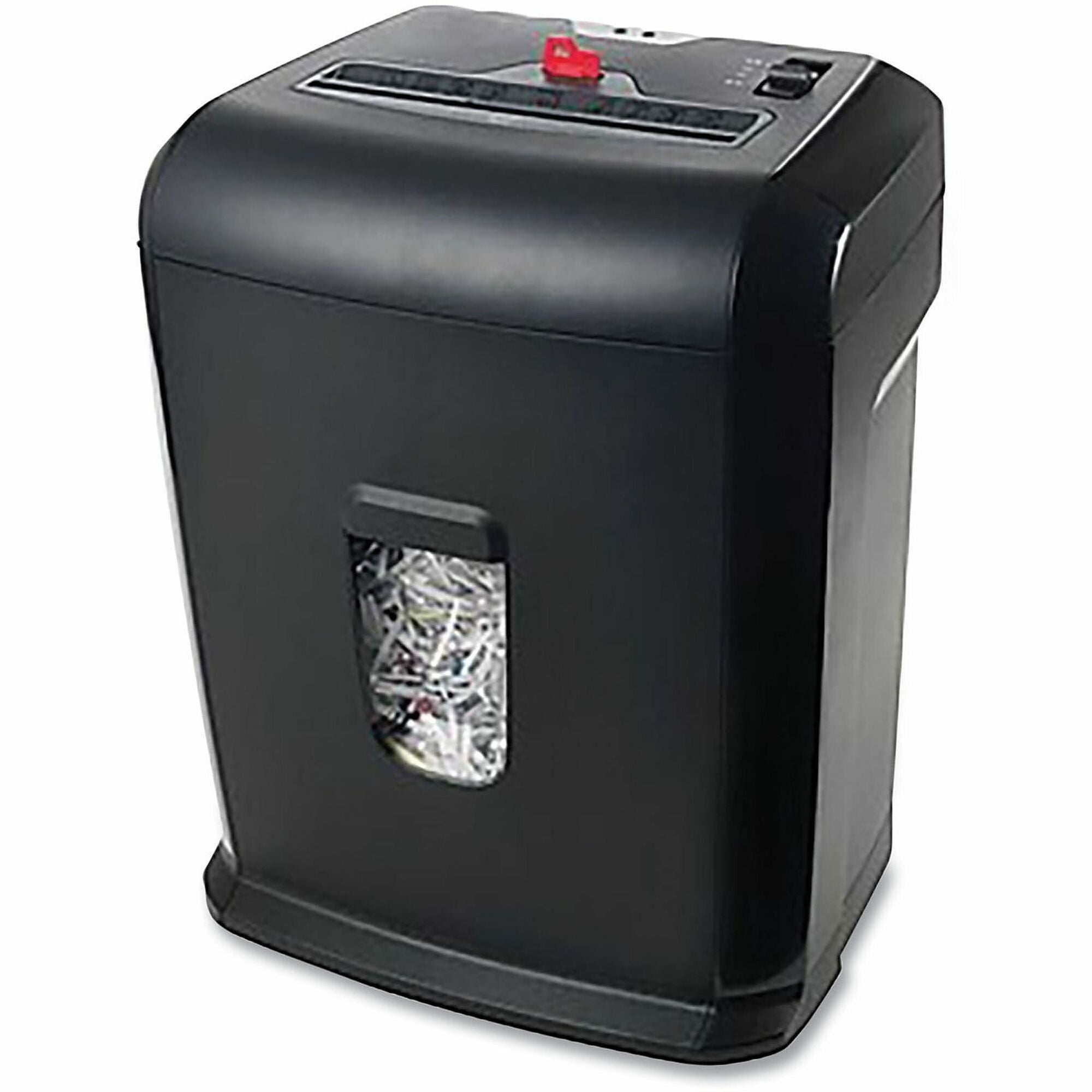 Cross Cut - 10 Per Pass - for shredding Paper - 0.160" x 1.970" Shred Size - P-3 - 6.50 ft/min - 4 Minute Run Time - 5.50 gal Wastebin Capacity - Black