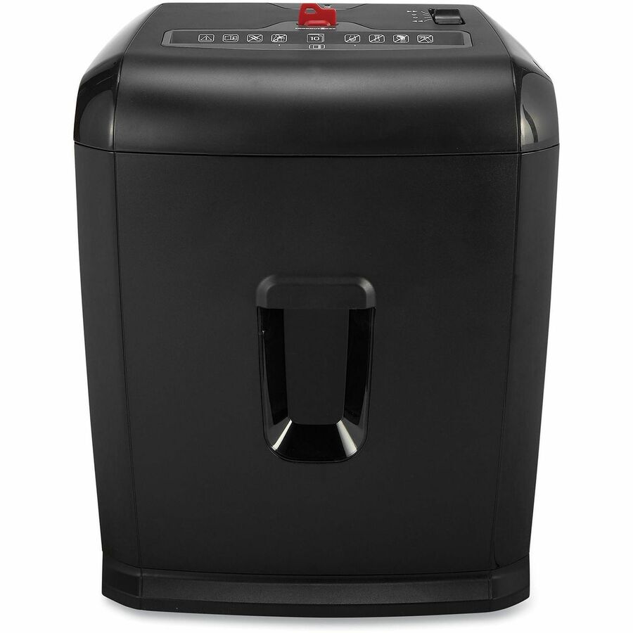Cross Cut - 10 Per Pass - for shredding Paper - 0.160" x 1.970" Shred Size - P-3 - 6.50 ft/min - 4 Minute Run Time - 5.50 gal Wastebin Capacity - Black