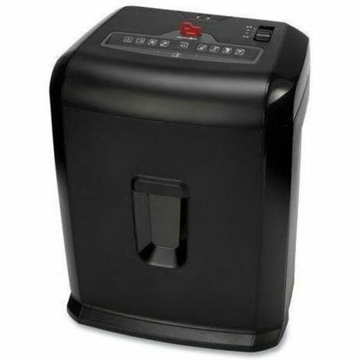 Cross Cut - 10 Per Pass - for shredding Paper - 0.160" x 1.970" Shred Size - P-3 - 6.50 ft/min - 4 Minute Run Time - 5.50 gal Wastebin Capacity - Black