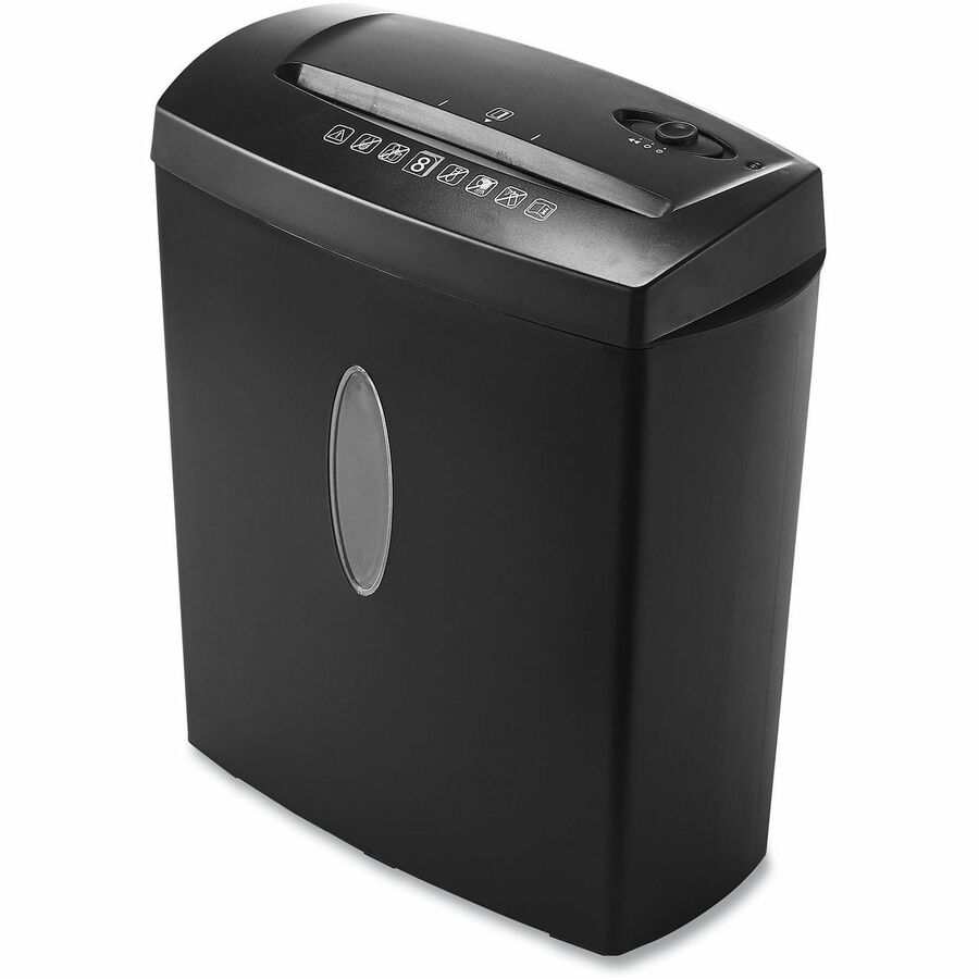 Continuous Shredder - Cross Cut - 8 Per Pass - for shredding Credit Card, Paper, Staples - 0.157" x 1.575" Shred Size - P-3 - 4.59 ft/min - 2 Minute Run Time - 3.30 gal Wastebin Capacity - Black
