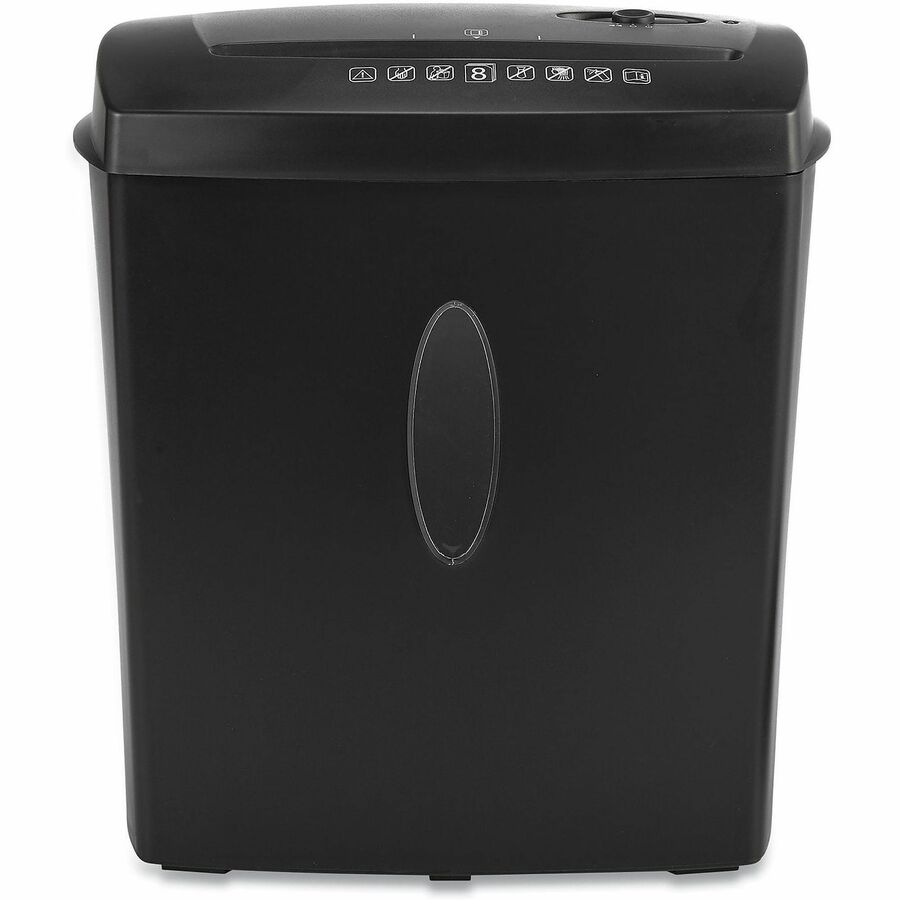 Continuous Shredder - Cross Cut - 8 Per Pass - for shredding Credit Card, Paper, Staples - 0.157" x 1.575" Shred Size - P-3 - 4.59 ft/min - 2 Minute Run Time - 3.30 gal Wastebin Capacity - Black