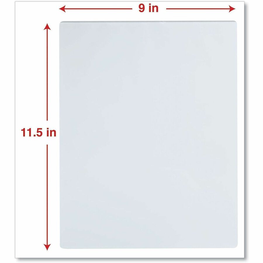 Universal Laminating Pouch, Letter Size, 9" x 11.5", 5 mil, Glossy, Clear, Crack & Liquid Resistant, 100 Pack