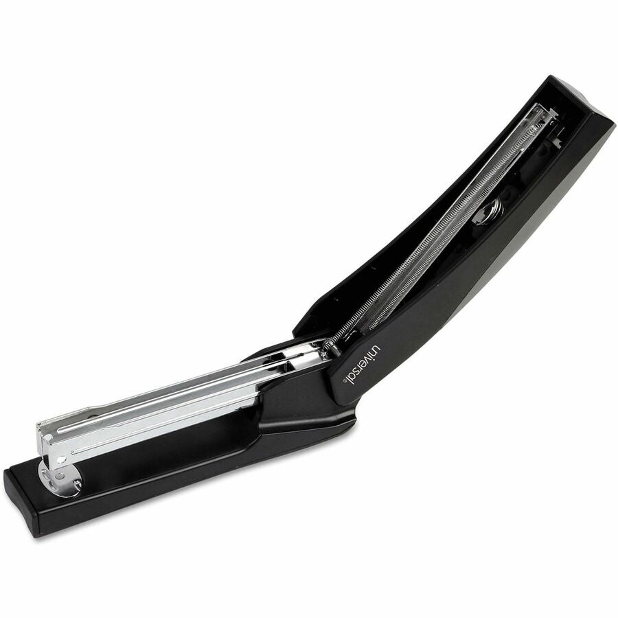 Staples Upto 20 Sheet - Holds Upto 210 Staple - Full Strip - Staple Size: 0.25" - 4" Throat Depth - 0.50" Crown Width - Top Loading - Black, Gray - Metal, Plastic - 1 Each
