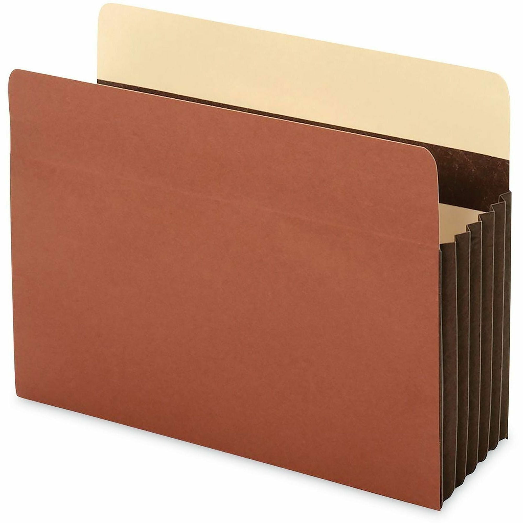 Universal Redrope Expanding File Pockets, Letter Size, 7" Expansion, Straight Top Tab, Brown, 1 Pocket, 5/Box