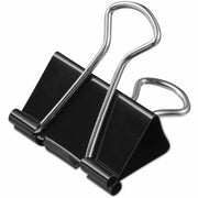 Mini - 0.6" Width - 0.25" Size Capacity - Black, Silver - Metal, Steel Wire - 36 / Pack