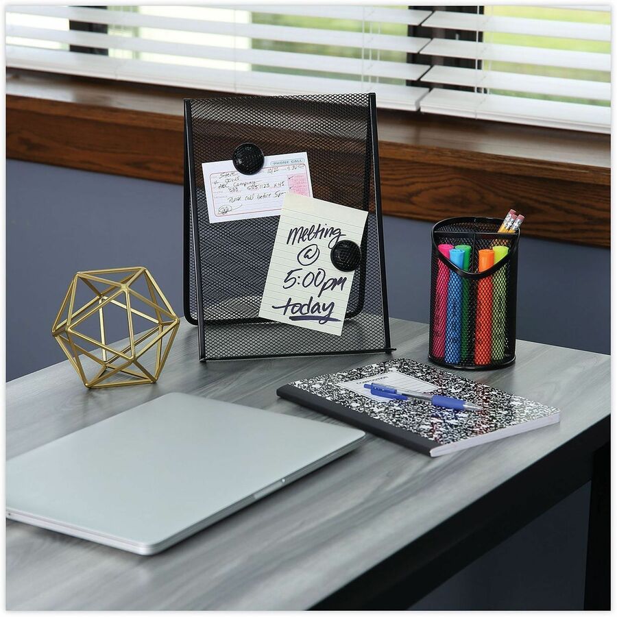 11.6" Height x 9" Width x 8" Depth - Metal - Black - Magnetic, Durable