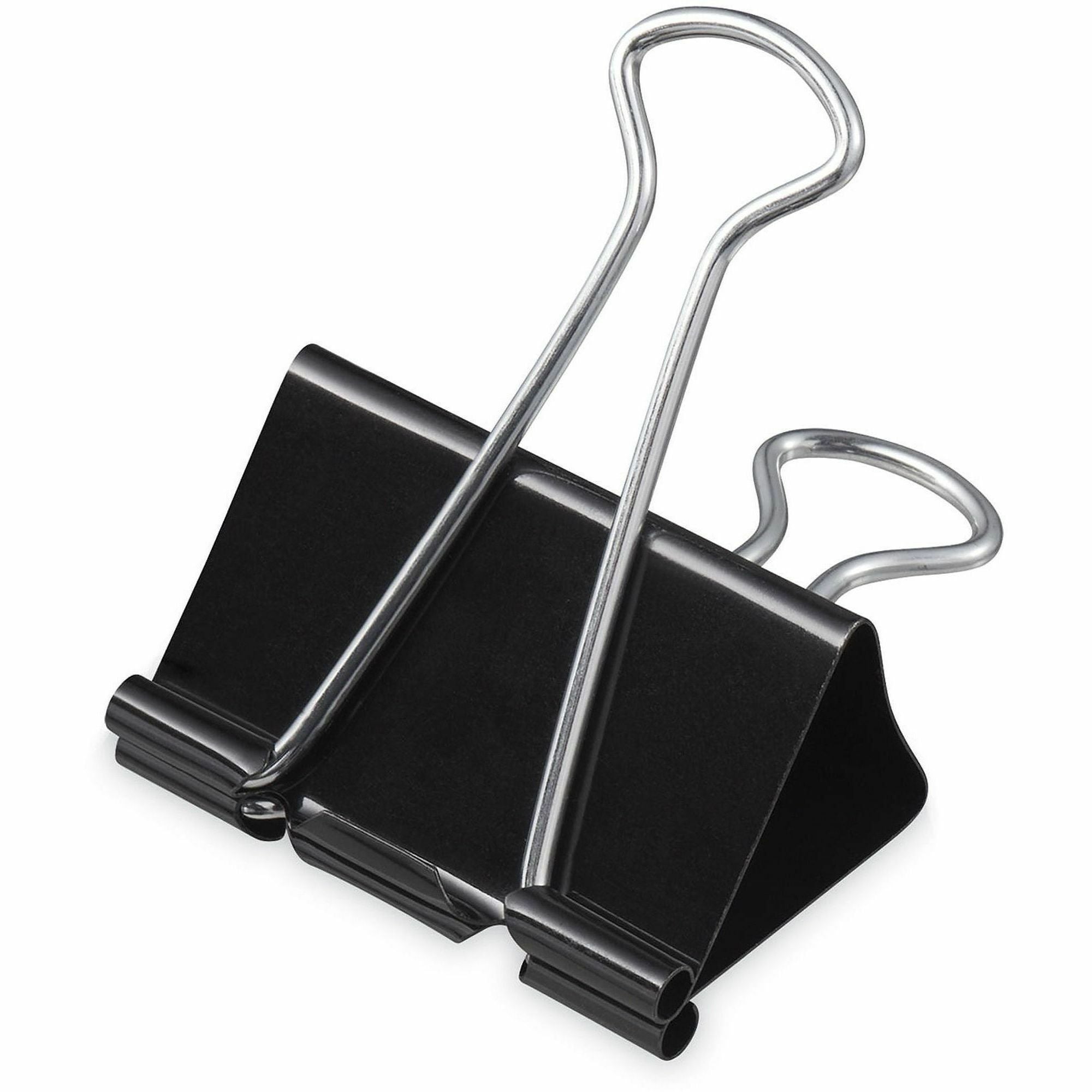 Mini - 0.6" Width - 0.25" Size Capacity - Black, Silver - Metal, Steel Wire - 144 / Pack
