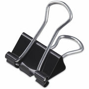 Small - 0.7" Width - 0.38" Size Capacity - Black, Silver - Metal, Steel Wire - 40 / Pack