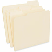 Universal 1/3 Tab Cut Letter Top Tab File Folders, 8.5" x 11", 3/4" Expansion, Assorted Tab Positions, 11 pt. Paper Stock, 250 per Carton