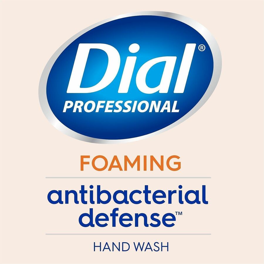Dial Antibacterial Defense Foaming Handwash - Fresh Scent Scent - 1 gal - Pump Dispenser - Bacteria Remover - Hand, Skin - Antibacterial - Orange - Cruelty-free, Sulfate-free, Paraben-free, Phthalate-free, Silicone-free, pH Balanced - 1 Each