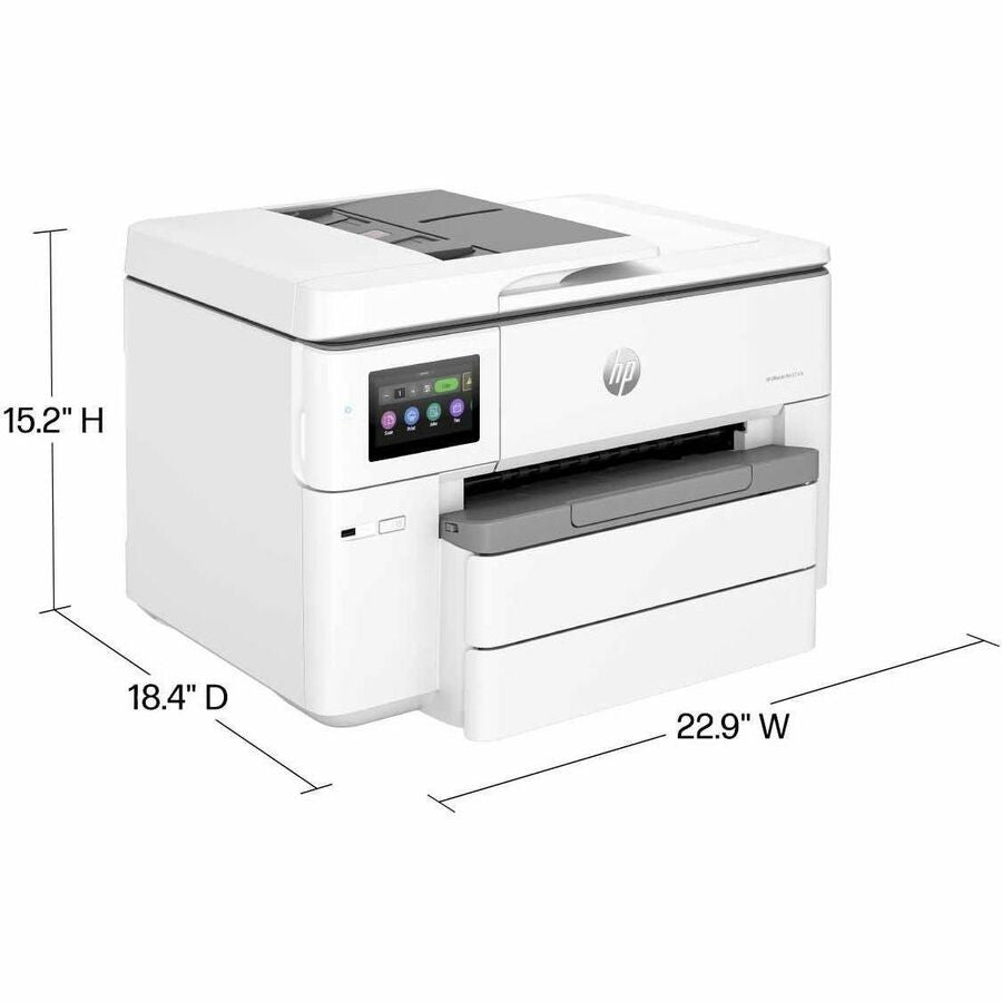 HP Officejet Pro 9730e Wired & Wireless Inkjet Multifunction Printer - Color