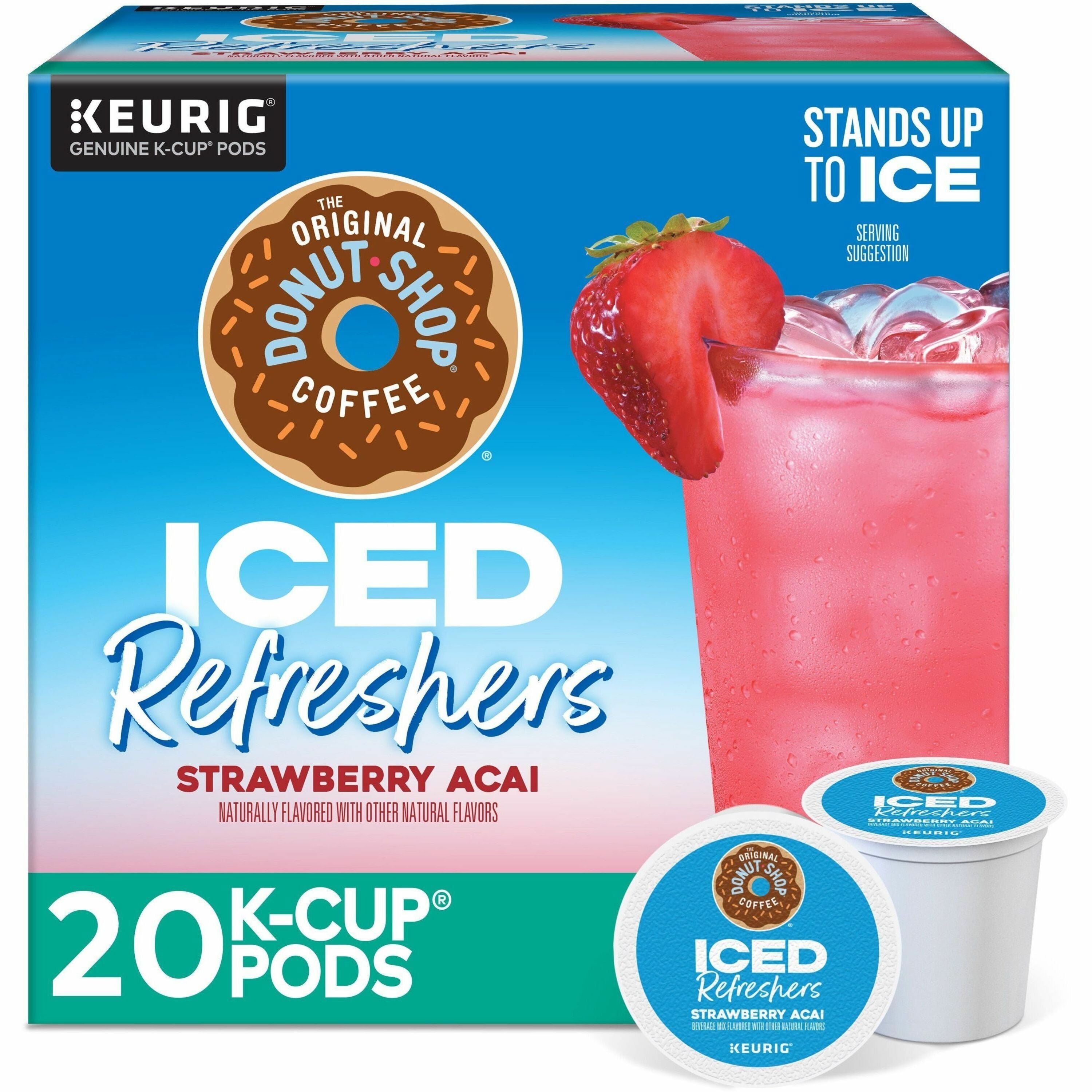 The Original Donut Shop&reg; Iced Refreshers - Strawberry Acai - 20 / Box