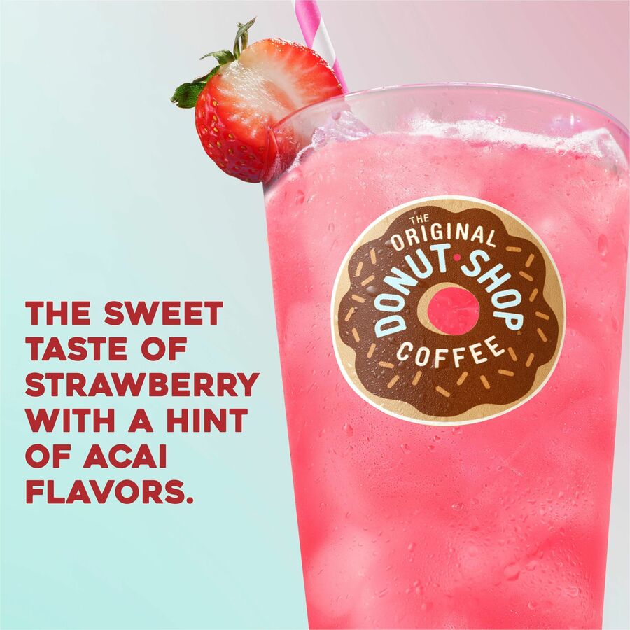 The Original Donut Shop&reg; Iced Refreshers - Strawberry Acai - 20 / Box