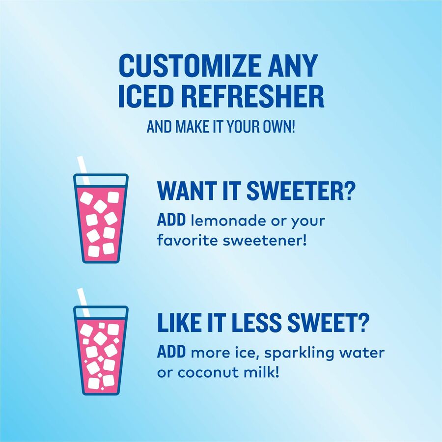 The Original Donut Shop&reg; Iced Refreshers - Strawberry Acai - 20 / Box