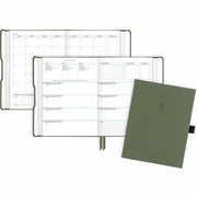 At-A-Glance Foundation Undated Weekly Monthly Planner, Green, Small, 5 1/2" x 8 1/2"