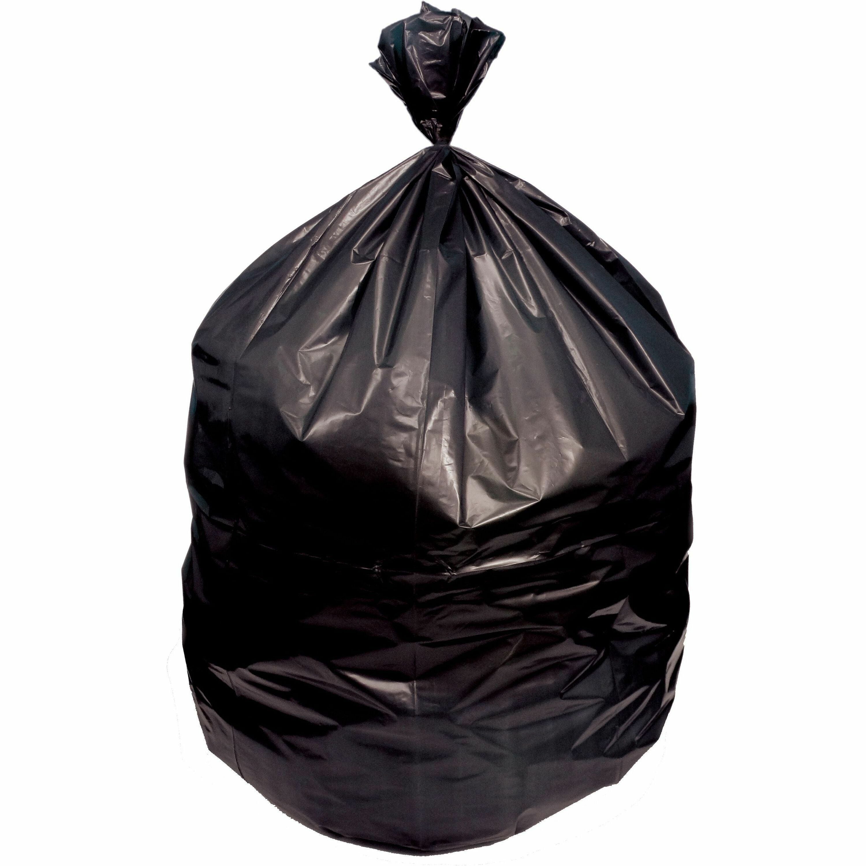 Heritage Eco Blend Max Can Liners - 32 gal Capacity - 34" Width x 44" Depth x 1.50 mil (38 Micron) Thickness - Low Density - Black - Linear Low-Density Polyethylene (LLDPE), Resin - Can - Recycled - 1 Carton