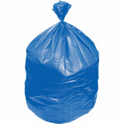 Heritage Eco Blend Max Can Liners - 60 gal Capacity - 38" Width x 58" Depth x 0.80 mil (20 Micron) Thickness - Low Density - Blue Tint - Linear Low-Density Polyethylene (LLDPE), Resin - Waste, Can - Recycled - 1 Carton
