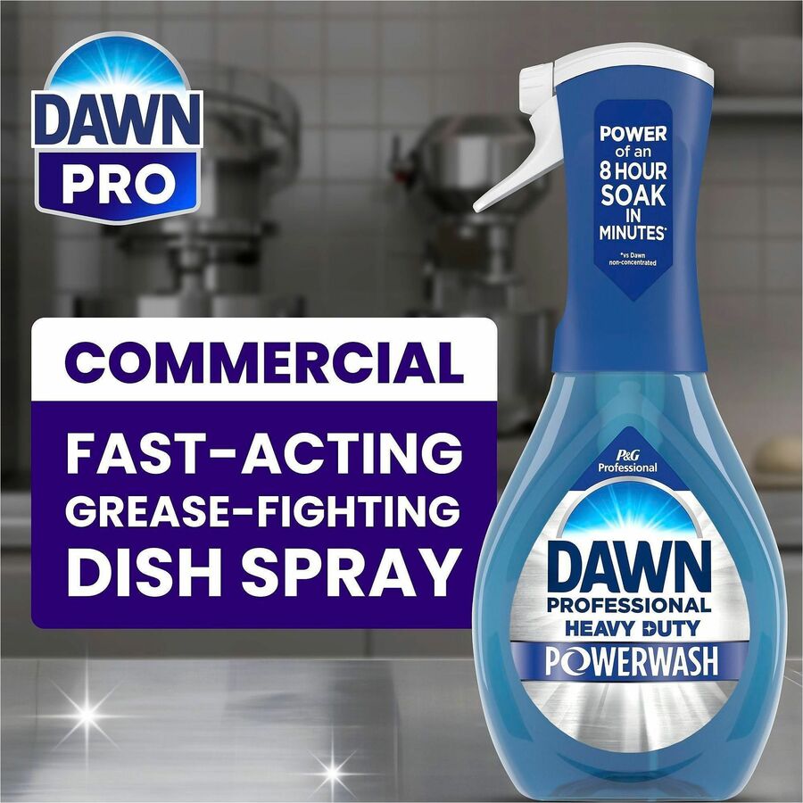 Dawn Heavy Duty Powerwash - For Dish, Food Service, Restaurant, Kitchen, Sink, Commercial - Spray - 16 fl oz (0.5 quart) - Heavy Duty - Blue - 1 Bottle