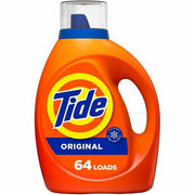 Tide Liquid Laundry Detergent - For Laundry, Washing Machine - Liquid - 84 fl oz (2.6 quart) - Original Scent - Phosphate-free - Orange - 4 / Carton