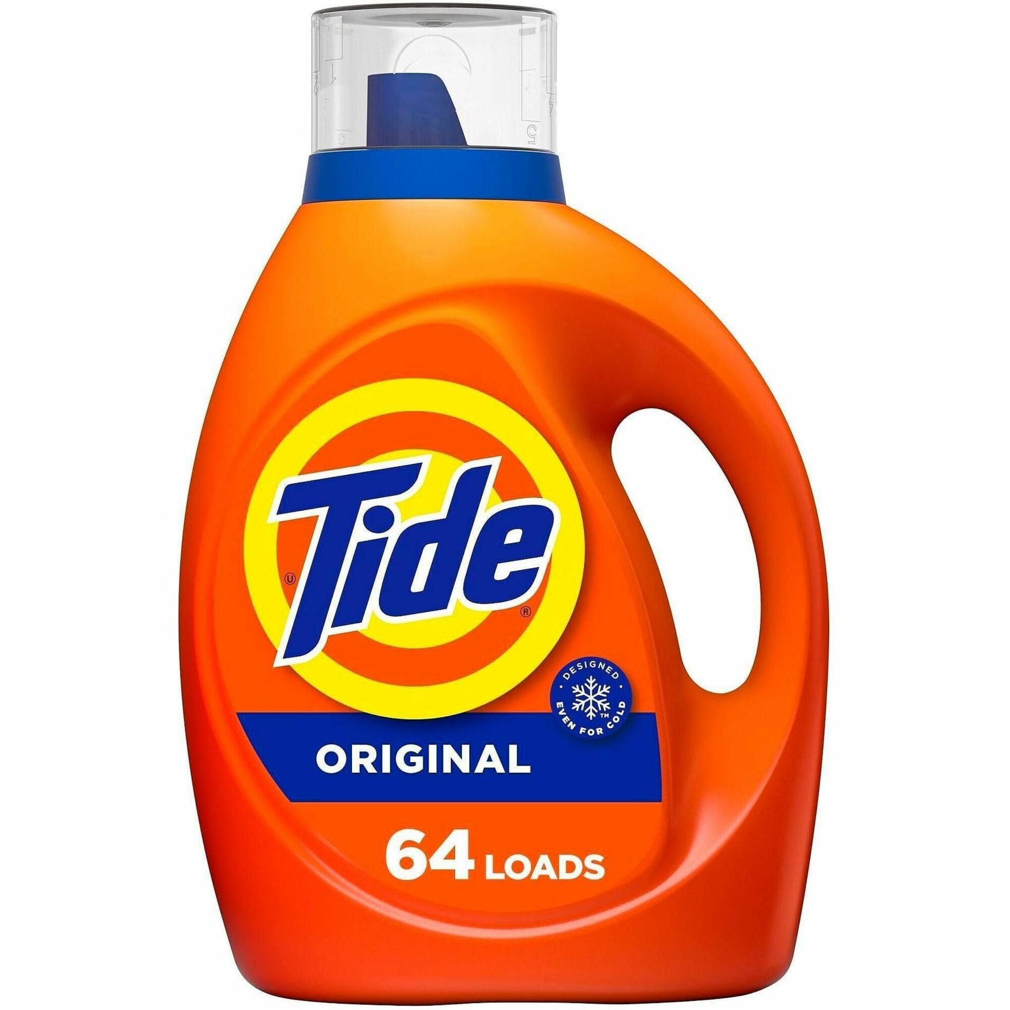 Tide Liquid Laundry Detergent - For Laundry, Washing Machine - Liquid - 84 fl oz (2.6 quart) - Original Scent - Phosphate-free - Orange - 4 / Carton