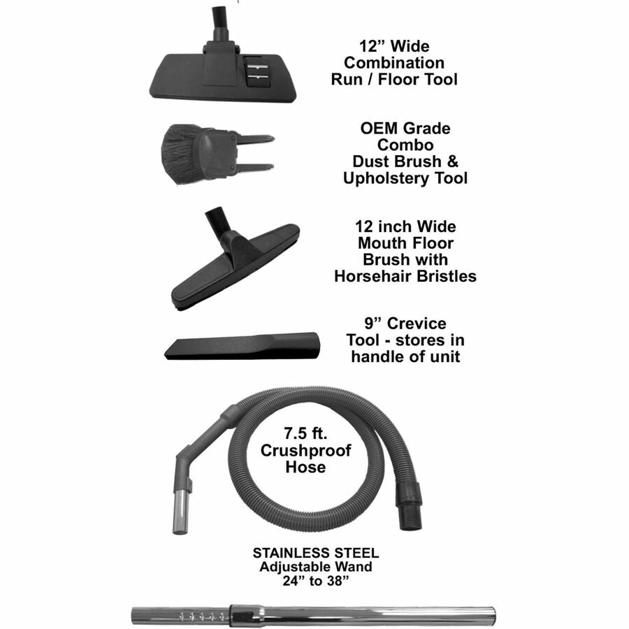 V.A.C. HEPA Portable Commercial Canister Vacuum