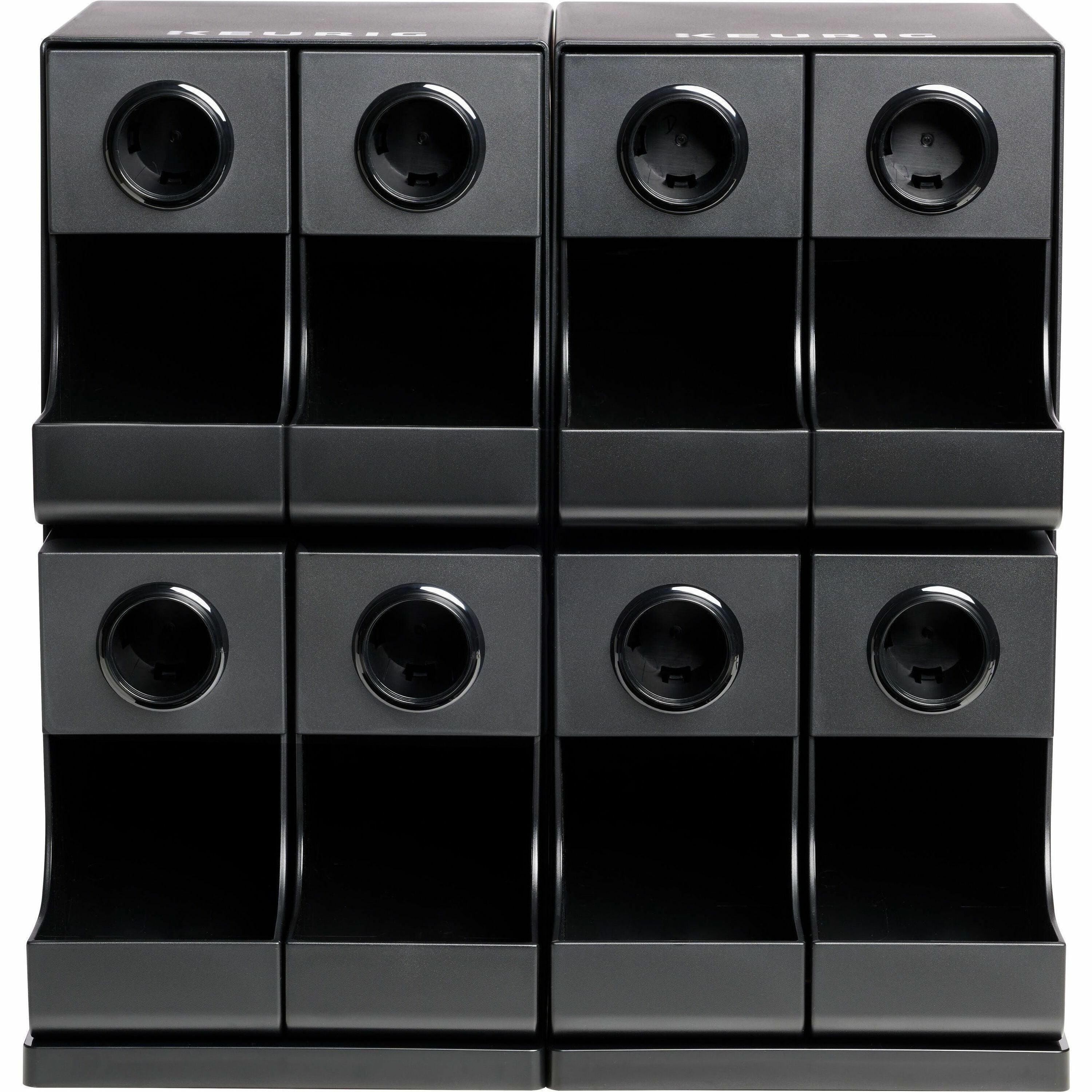 Keurig K-Cup Modular Merchandiser - 8 x Coffee/Tea Pod - Black - Plastic - 1 Each