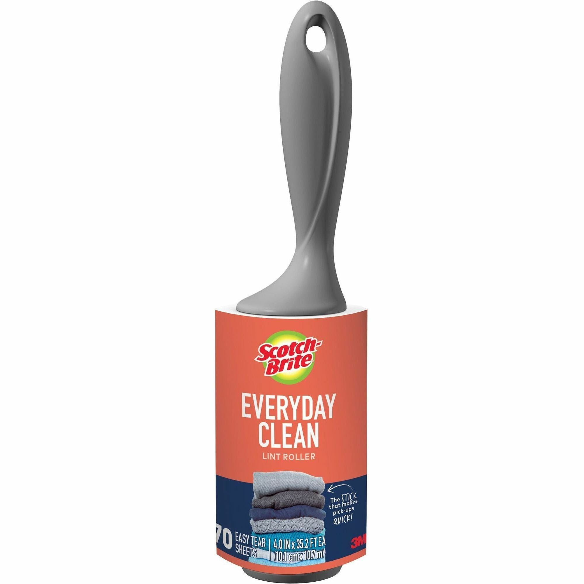 Scotch-Brite Lint Roller - Gray - 70/Roller - 1 Each