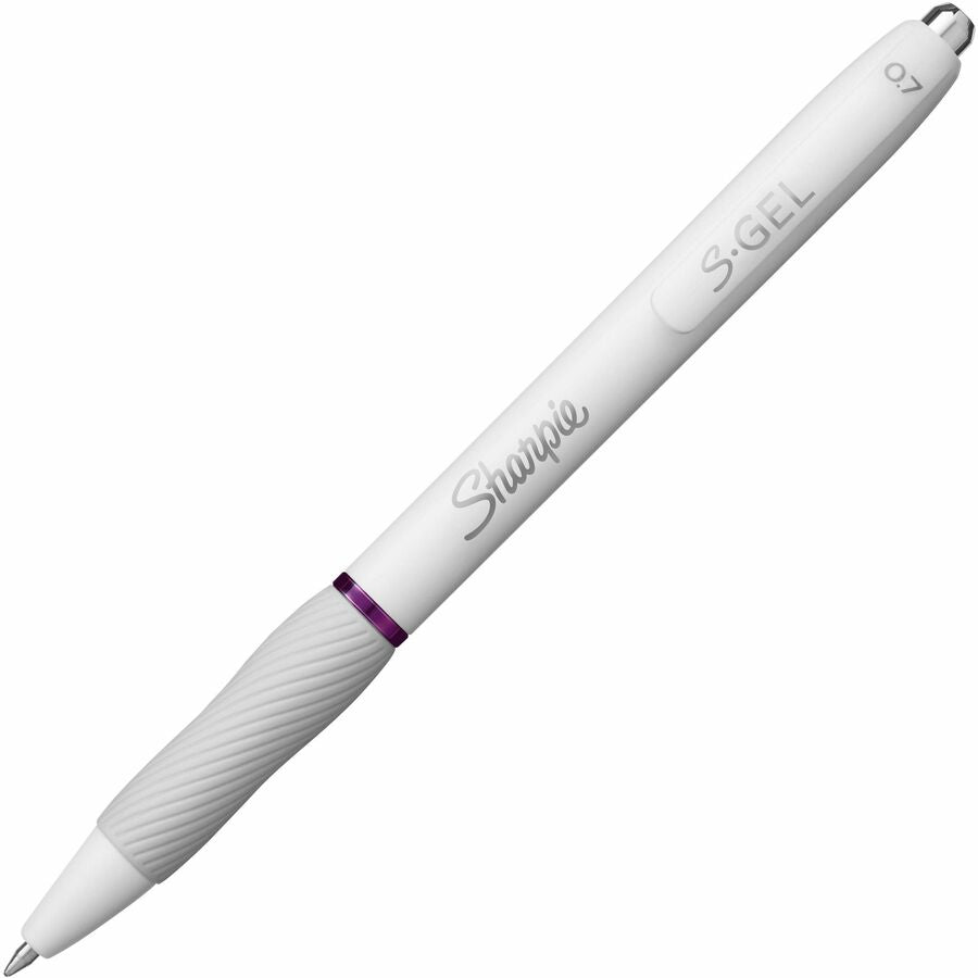 Sharpie S-Gel, White Fashion Barrel, Medium Point (0.7mm)