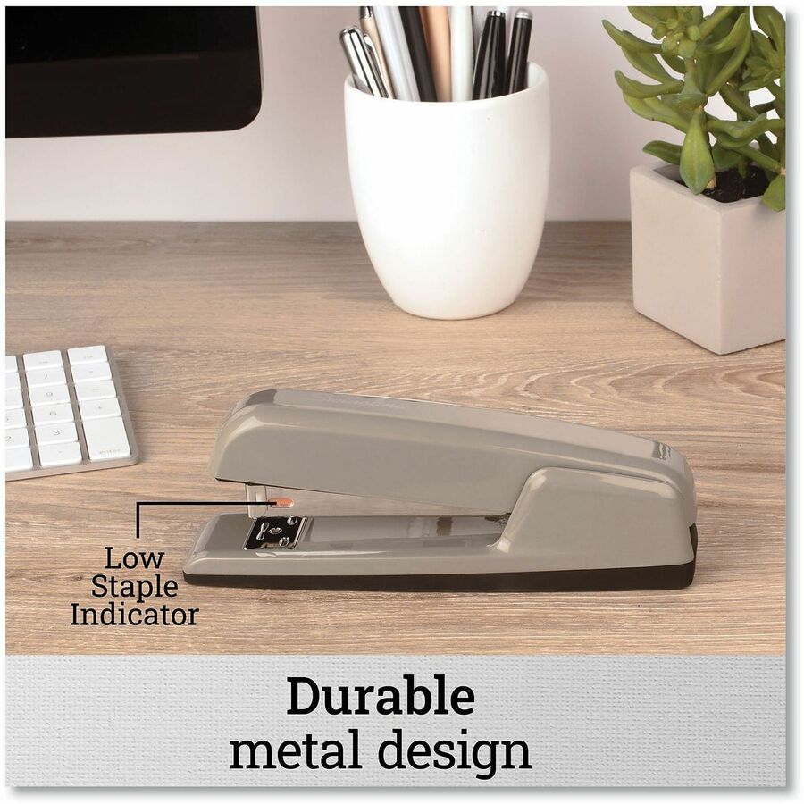 Swingline 747 Business Stapler - Staples Upto 25 Sheet - Holds Upto 210 Staple - Full Strip - Top Loading - Steel Gray, Gray - Metal - 1 Each