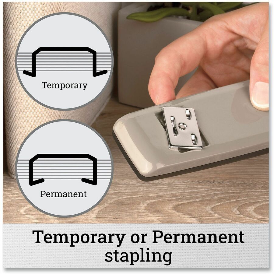 Swingline 747 Business Stapler - Staples Upto 25 Sheet - Holds Upto 210 Staple - Full Strip - Top Loading - Steel Gray, Gray - Metal - 1 Each