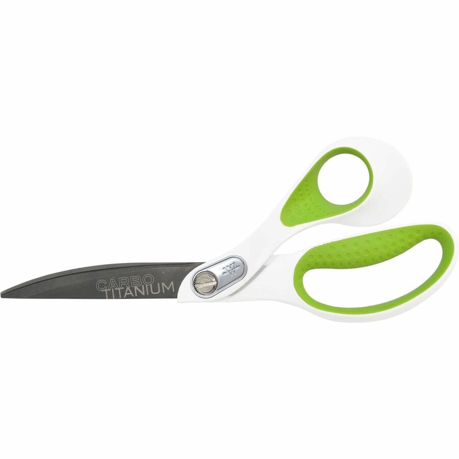 4.50" Cutting Length - 9" Overall Length - Bent-right - Blunted Tip - White, Green - 1 Each