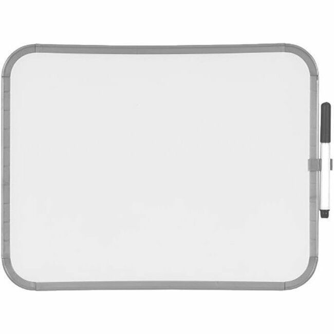 11" (0.9 ft) Width x 14" (1.2 ft) Height - White Lacquered Steel Surface - Plastic Frame - Lap - Magnetic - Durable, Ghost Resistant, Stain Resistant, Long Lasting - 1 Each