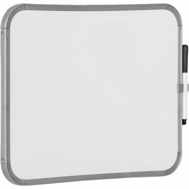 11" (0.9 ft) Width x 14" (1.2 ft) Height - White Lacquered Steel Surface - Plastic Frame - Lap - Magnetic - Durable, Ghost Resistant, Stain Resistant, Long Lasting - 1 Each