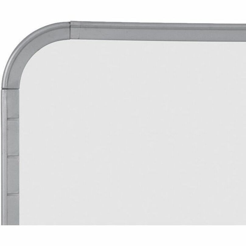 11" (0.9 ft) Width x 14" (1.2 ft) Height - White Lacquered Steel Surface - Plastic Frame - Lap - Magnetic - Durable, Ghost Resistant, Stain Resistant, Long Lasting - 1 Each