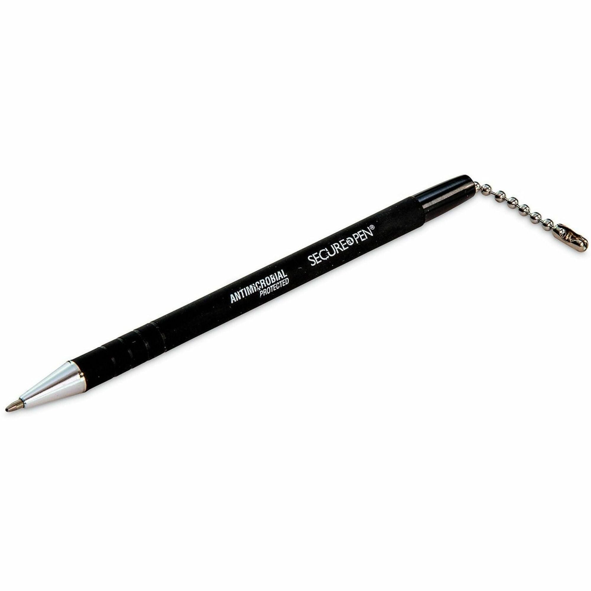 1 mm Medium Pen Point - Black Ink - Writing - 1 Each