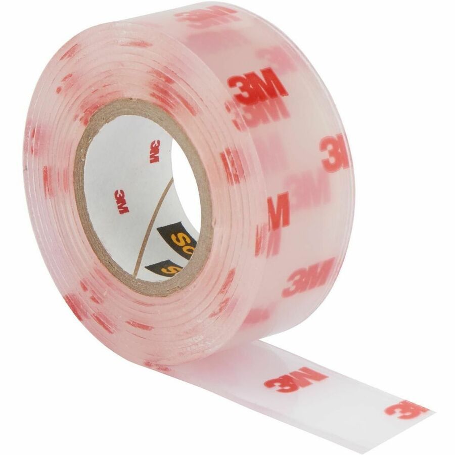5 ft Length x 1" Width - Clear - Acrylic Backing - Acrylic Adhesive - For Multi Surface, Multipurpose - 1 Roll