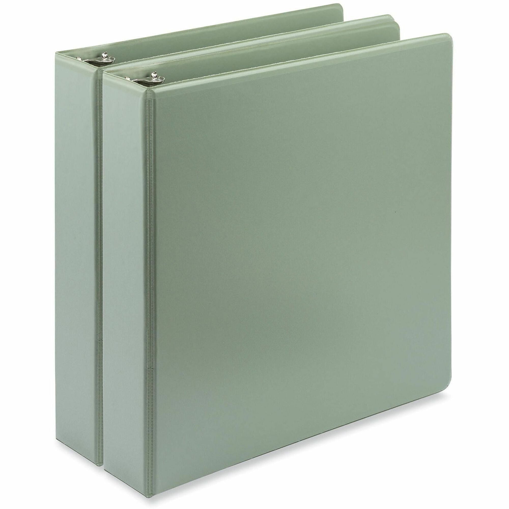 Samsill Earth's Choice Ring Binder - 1 1/2" Binder Capacity - Letter - Fastener(s): D-Ring - Sage - Recycled - 2 / Pack