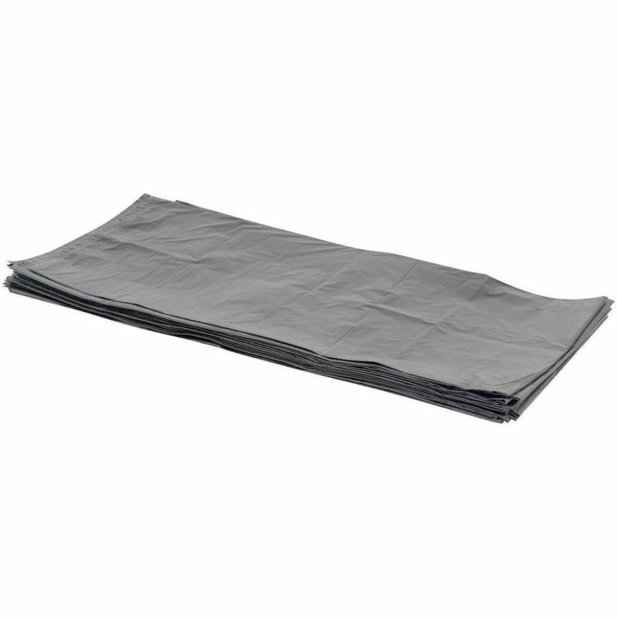 56 gal Capacity - 55" Length x 44" Width x 1.60 mil (41 Micron) Thickness - Low Density - Gray - Low Density Polyethylene (LDPE) - Can Liner, Kitchen, Debris - 100 / Box
