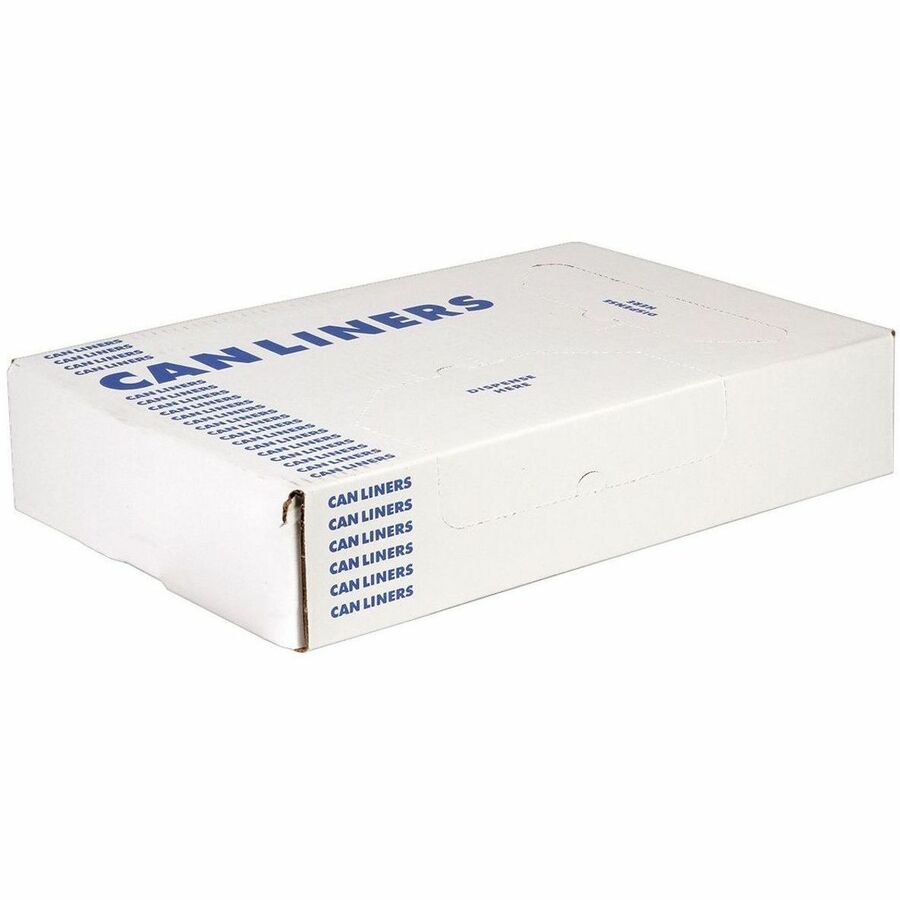 56 gal Capacity - 55" Length x 44" Width x 1.60 mil (41 Micron) Thickness - Low Density - Gray - Low Density Polyethylene (LDPE) - Can Liner, Kitchen, Debris - 100 / Box
