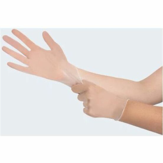 Remcoda Powder-Free Vinyl Gloves - 3 mil Thickness - Small Size - For Right/Left Hand - Vinyl - Clear - Comfortable, Latex-free - 100 / Box