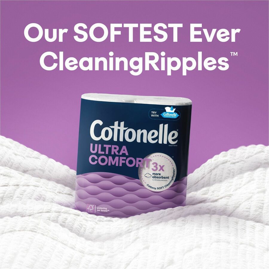 Kimberly-Clark Professional Ultra Comfort Toilet Paper - 2 Ply - White - Paper, Fiber - 12 / Pack